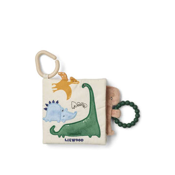 Liewood Fey Libro in tessuto Dino Roar - Dino Roar/Dove Blue