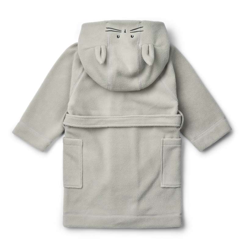 Liewood Minik Rabbit fleece-kylpytakki - Dove Blue