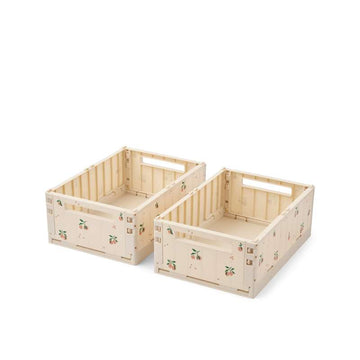 Liewood Weston Storage Box - Medium - 2-pack - Peach/Sea Shell
