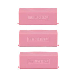 Little Lunch Box Co. Bento 3+ Σετ με 3 x Κλειστές καπάκια - Φράουλα 