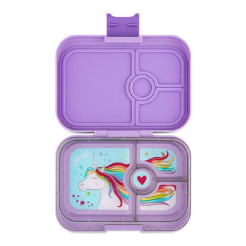 Yumbox Boîte à lunch - Panino - 4 compartiments - Lavande Purple/Unicorn 