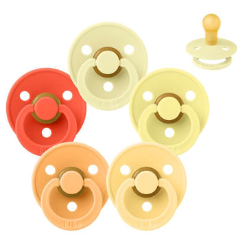 Bibs Rund Colour Schnuller - bundle - 5 Stück - Gr. 1 - Lass die Sonne rein 