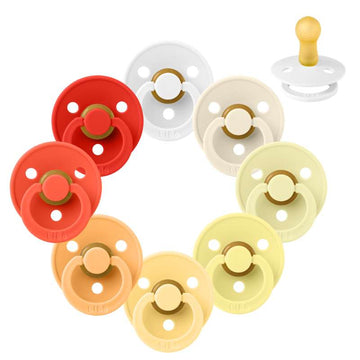 Sucette BIBS ronde Colour - Lot - 8 pcs - Taille 2 - Let The Sunshine In