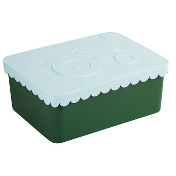 Blafre Lunchbox with 1 Compartment - Tractor - Light Blue/Green 