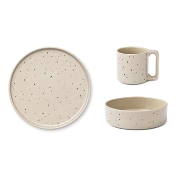 Liewood Set di porcellana Callan - Splash Dots/Mist 