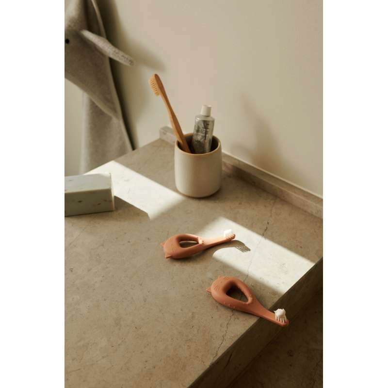 Liewood Zestaw szczoteczek do zębów Janelle - 2-pak - Tuscany Rose 