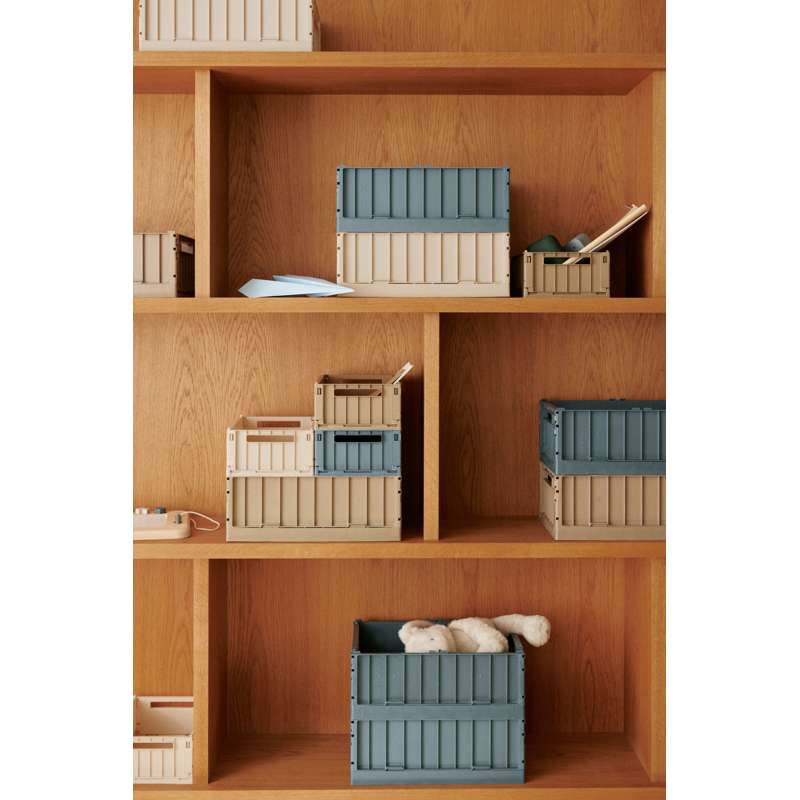 Liewood Weston Opbergdoos - Klein - 2-pack - Walvis Blauw 