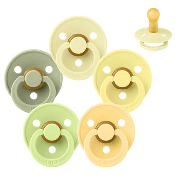 Bibs Rund Colour Schnuller - bundle - 5 Stk. - Gr. 2 - Wunderschönes Limettengrün 
