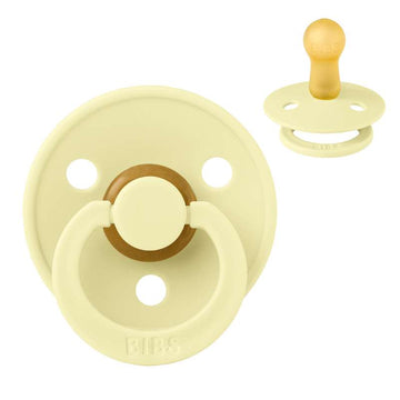 Sucette Bibs Rond Colour - t. 2 - caoutchouc naturel - Luna 