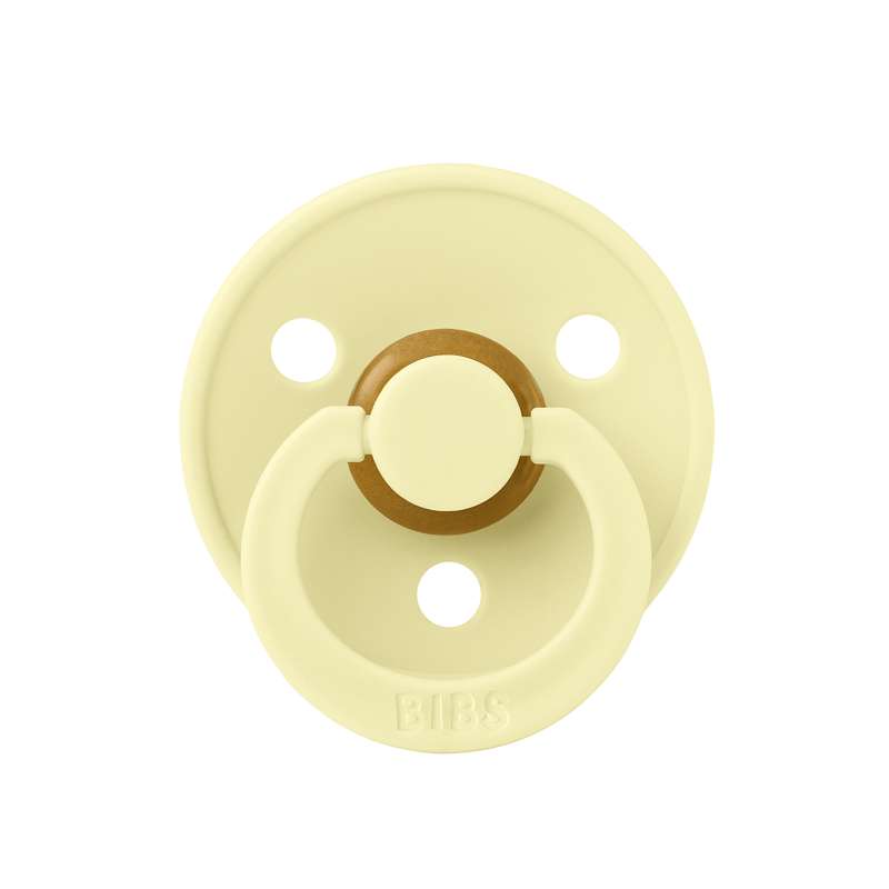 Sucette Bibs Rond Colour - t. 2 - caoutchouc naturel - Luna 