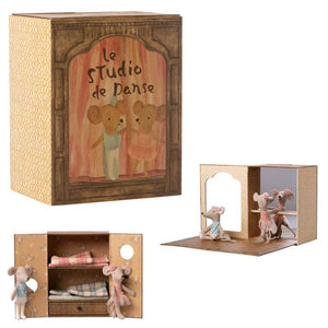Maileg Balletto Mus in Studio di Danza - Sorellina e Fratellino 