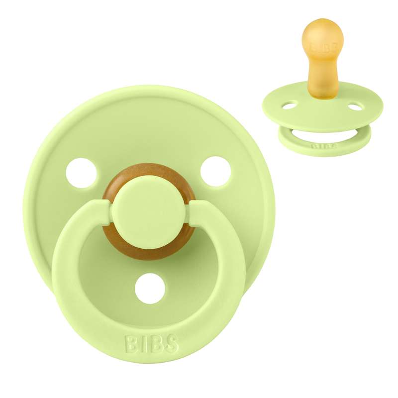 Bibs Rund Colour Smokk - str. 2 - naturgummi - Matcha 