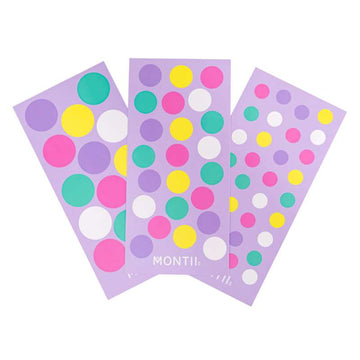 MontiiCo Stickers a prueba de agua para fiambreras y botellas - Confetti 