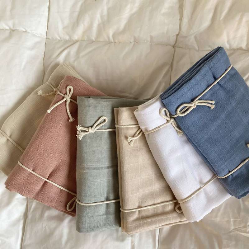 Naturebaby Ökologische Stoffwindeln/Minisöb - 5er-Pack - Blaue Füchse 