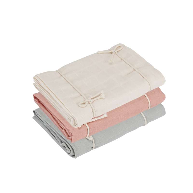 Naturebaby Økologiske Stofbleer/Minisvøb - 3-pak - Mix Colours