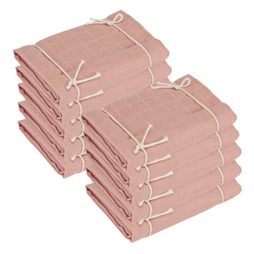 Naturebaby Økologiske Stofbleer/Minisvøb - 10-pak - Rose Cloud