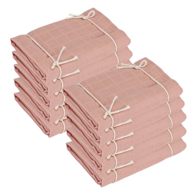 Naturebaby Pañales de tela ecológicos/Minisuelos - paquete de 10 - Nube Rosa 