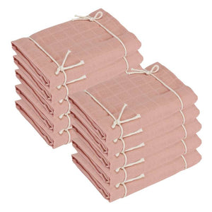 Naturebaby Organic Cloth Diapers/Mini Swaddle - 10-pack - Rose Cloud 