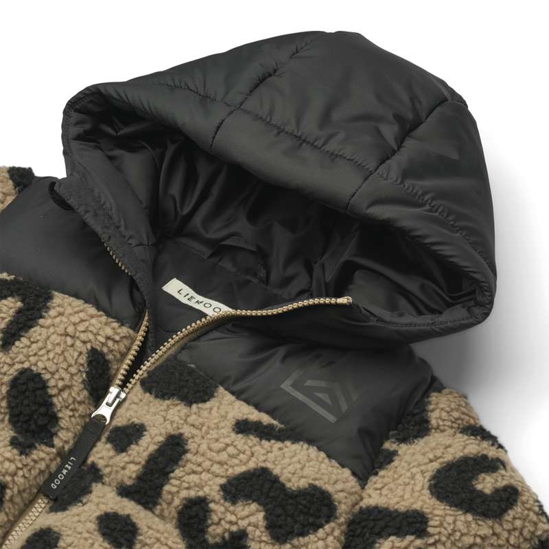 Liewood Niko fleece-takki - Mega Leo/Oat Mix