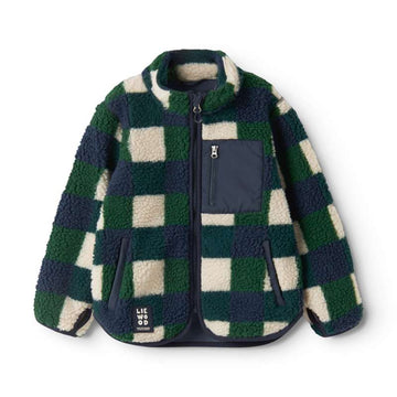 Liewood Nolan Fleece Jacket - Mega Check/Bright Garden
