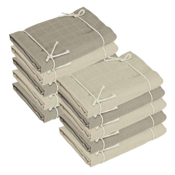 Oh'Naturel Ökologikus Textil pelenkák - 10 db - Lotus/Homok 