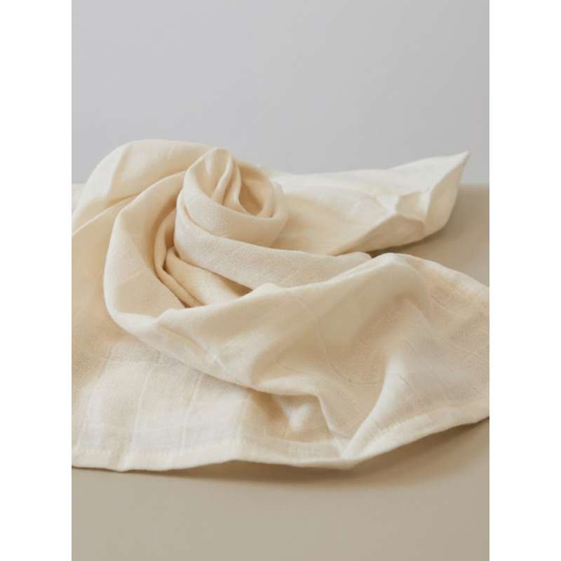 Naturebaby Екологични Памучни пелени/Минисвоб - 5-пак - Натурален бял 