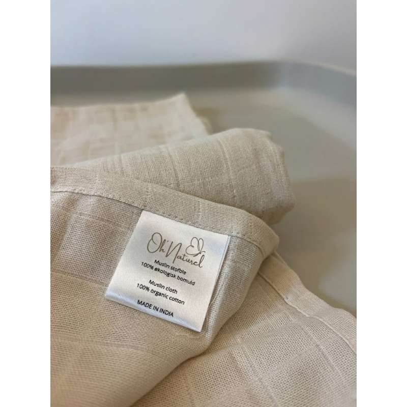 Oh'Naturel Fraldas de Tecido Ecológicas - 10-pack - Areia 