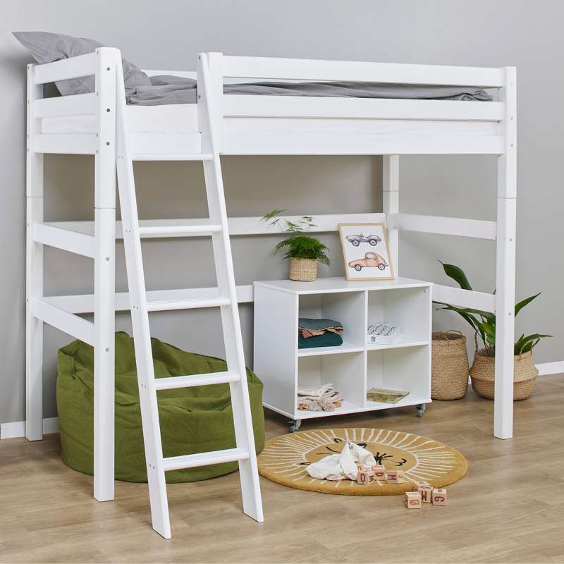 Hoppekids ECO Luxury - Échelle vers Lit mezzanine - Incliné - Blanc 