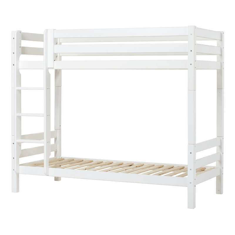 Hoppekids ECO Luxury - Alto Litera - 177 cm. - Escalera Recta (Varios Tamaños) - Blanco 