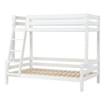 Hoppekids ECO Luxury - Wysokie Łóżko piętrowe - 120x200 cm. - Białe 