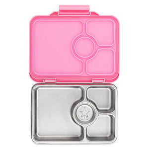 Yumbox Pojemnik na jedzenie - Presto ze stali nierdzewnej - 4 przegrody - Versaille Rose 