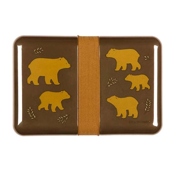 A Little Lovely Company Lunchbox - Bears - Brun 