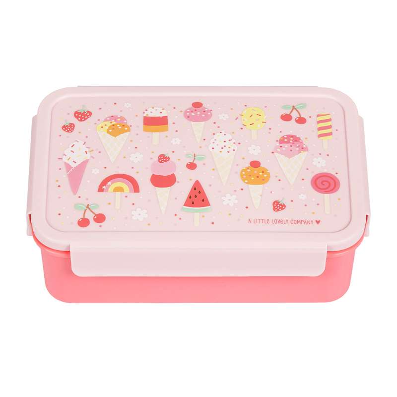 A Little Lovely Company Gelaagde Bento Lunchbox - IJs - Rosa 