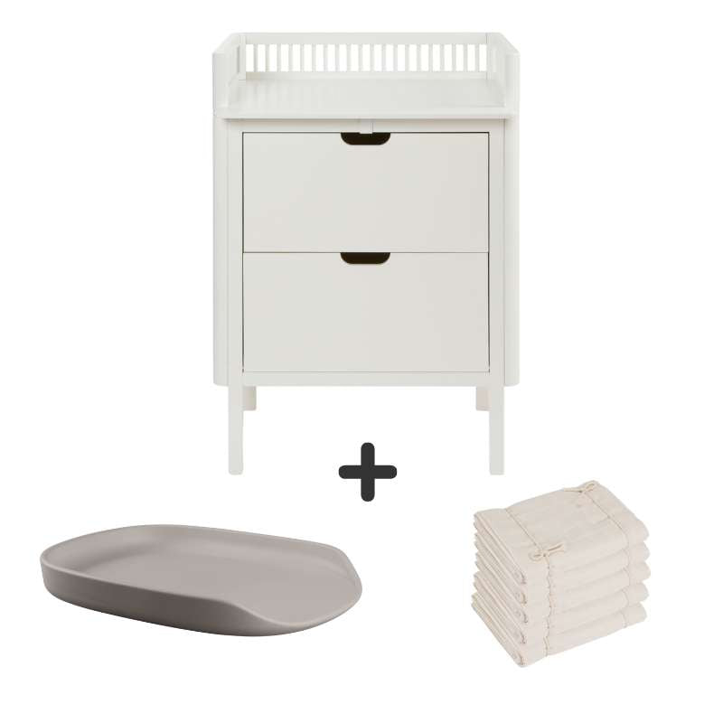 Sebra Puzle miza s predali - Klasična bela - Paket 1 