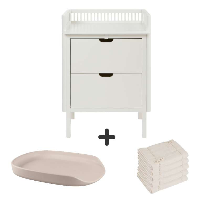 Sebra Puzle miza s predali - Klasična bela - Paket 4 