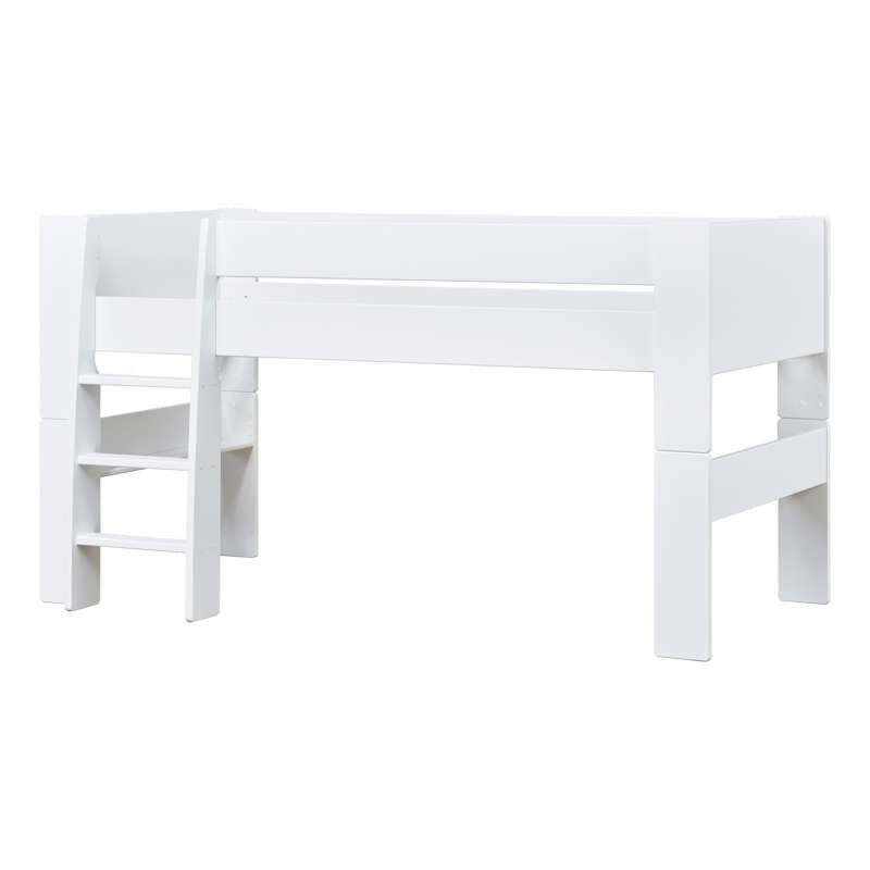 Hoppekids PURE - Halfhoogslaper - 90x200 cm - Wit 