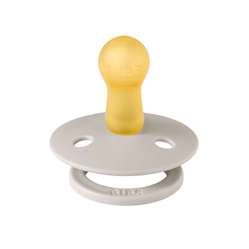 Sucette BIBS ronde Colour - Taille 2 - Caoutchouc naturel - Bumblebee Studio - Mushroom