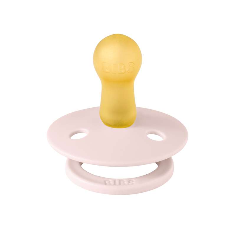 BIBS Runder Colour Schnuller - Gr. 2 - Naturkautschuk - Bumblebee Studio - Petal