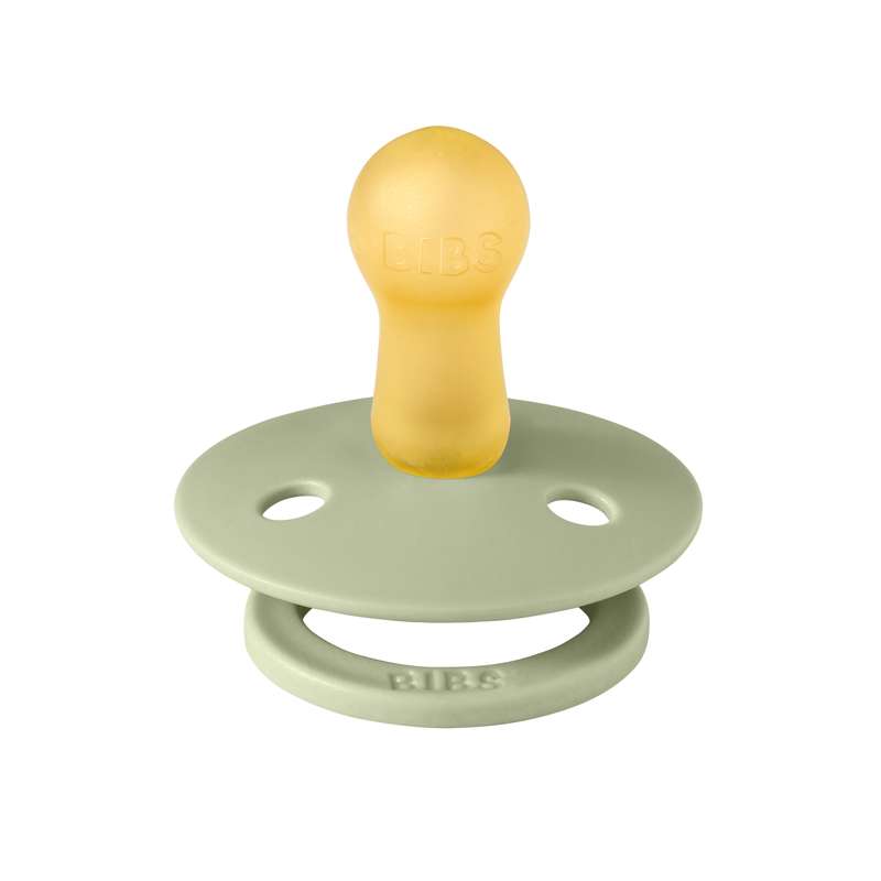 BIBS Runder Colour Schnuller - Gr. 2 - Naturkautschuk - Bumblebee Studio - Sage
