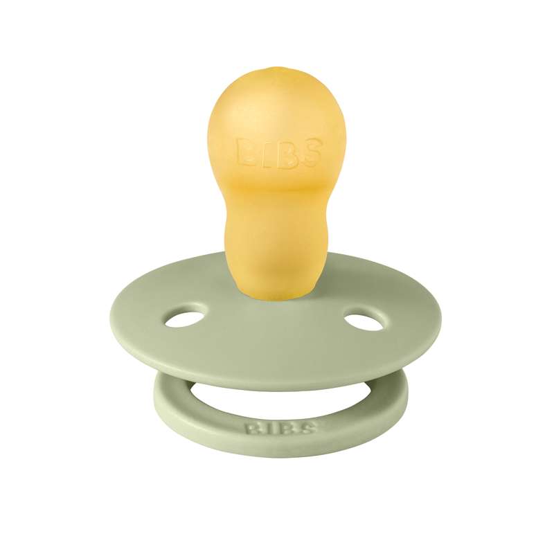 Sucette BIBS ronde Colour - Taille 3 - caoutchouc naturel - Bumblebee Studio - Sage