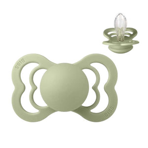 BIBS Symmetrical Supreme Pacifier - Str. 2 - Silicone - Sage