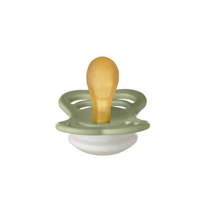Bibs Supreme Pacifier - sz. 1 - natural rubber - GLOW - Sage 