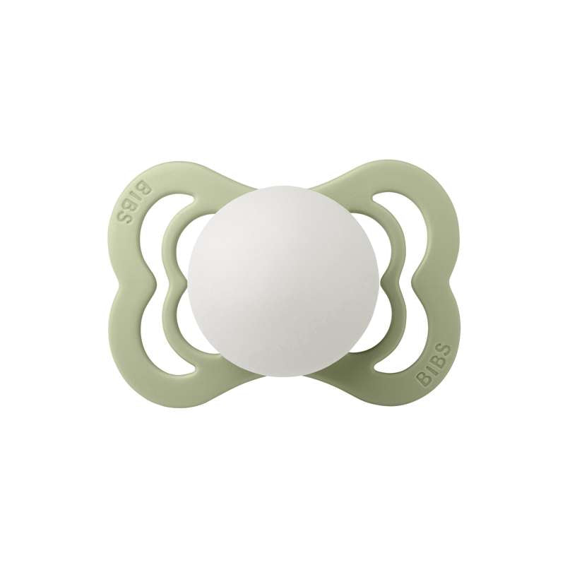 Succhietto Bibs Supreme - tg. 1 - Silicone - GLOW - Salvia 