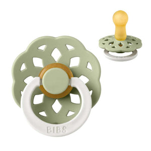 BIBS Boheme Ronde Sucette - Taille 2 - Caoutchouc Naturel - GLOW - Sage