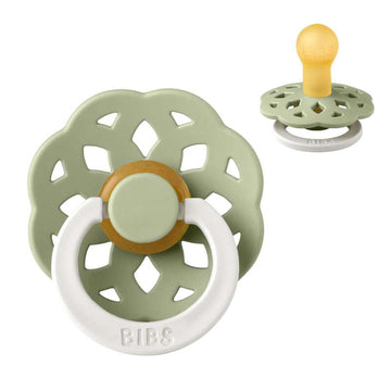 Bibs Boheme Pacifier - sz. 1 - natural rubber - GLOW - Sage 