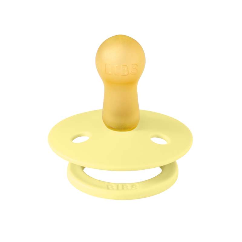 Sucette Bibs Rond Colour - t. 2 - caoutchouc naturel - Lumière 