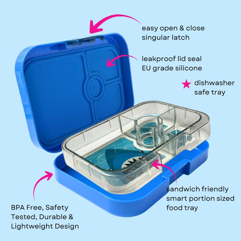 Yumbox Lunchbox - Panino - 4 compartments - Surf Blue/Shark 