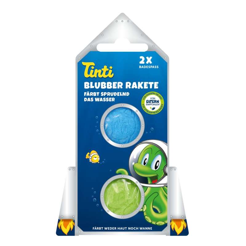 Tinti Bath rocket - 2 Tablets - Blue/Green 