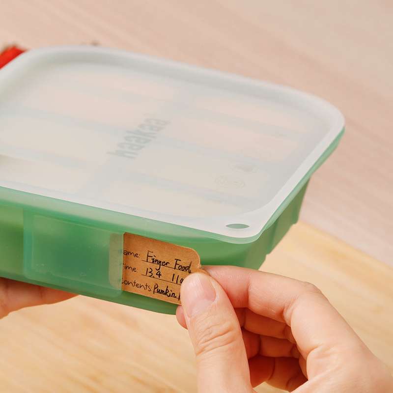 Haakaa Easy-Freeze Tray - 6 Compartments - Pea Green 