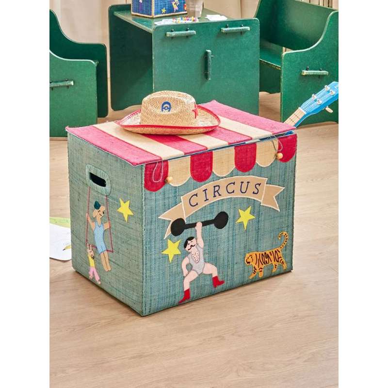 RICE Raffia úložný koš - Cirkus 